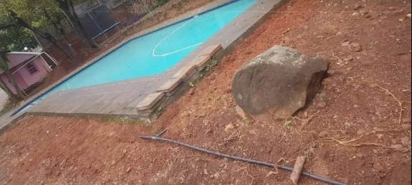 Pool servicing and outdoor improvements